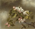 Colibri et fleurs de pommiers romantique fleur Martin Johnson Heade